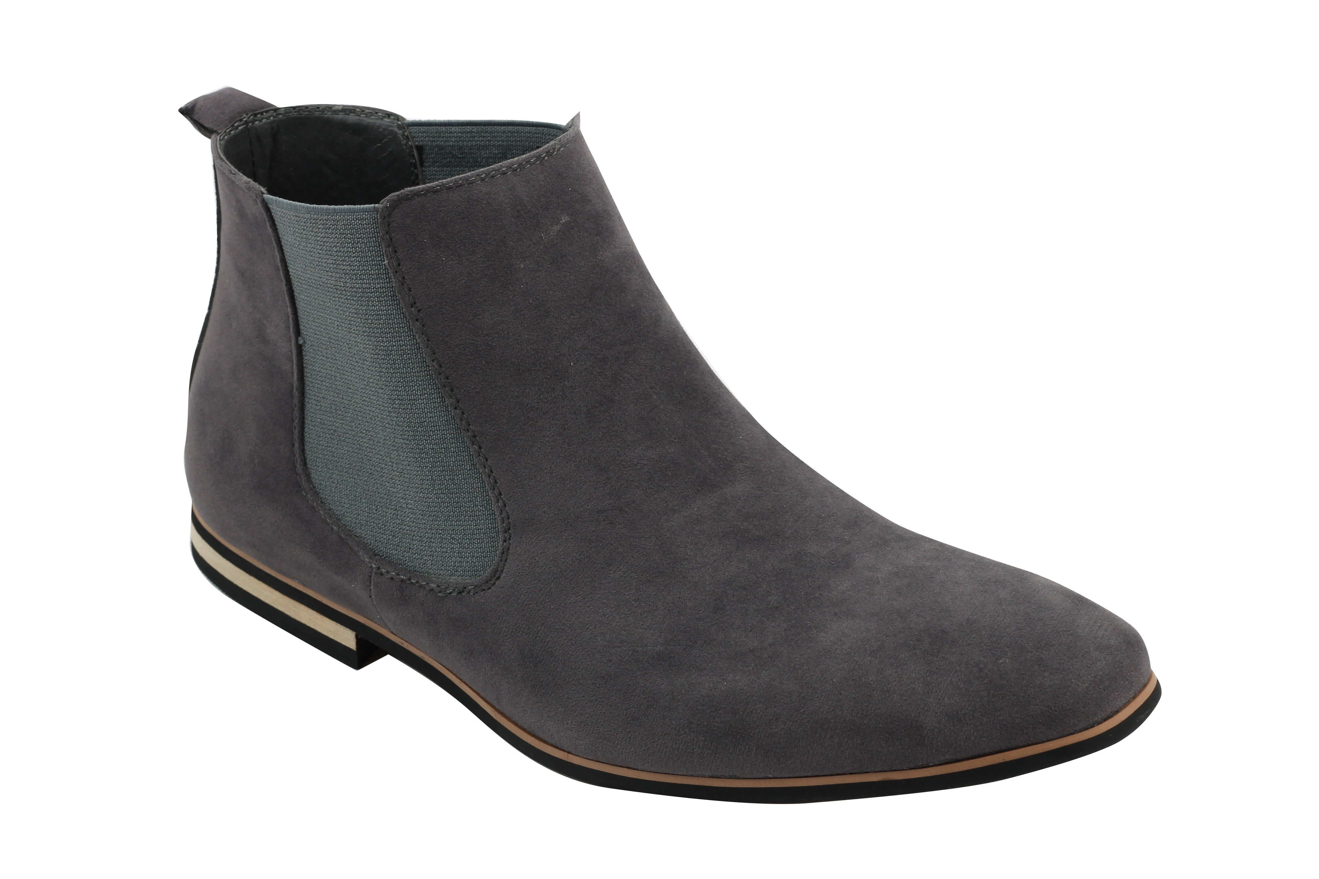 MENS SUEDE CHELSEA Leather Boots Italian Style Smart Casual Desert